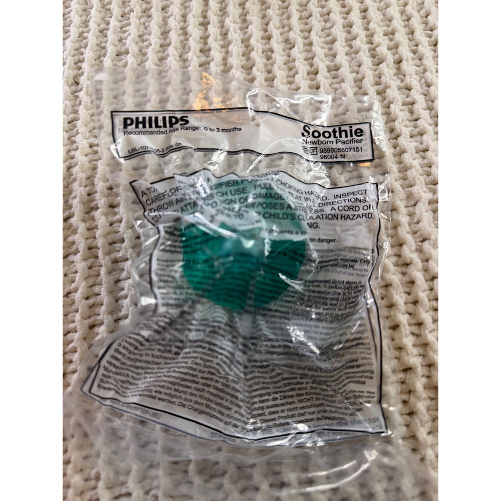 Lot of 25 Philips Avent Soothie Newborn Pacifiers 0-3 Months Teal Green New
